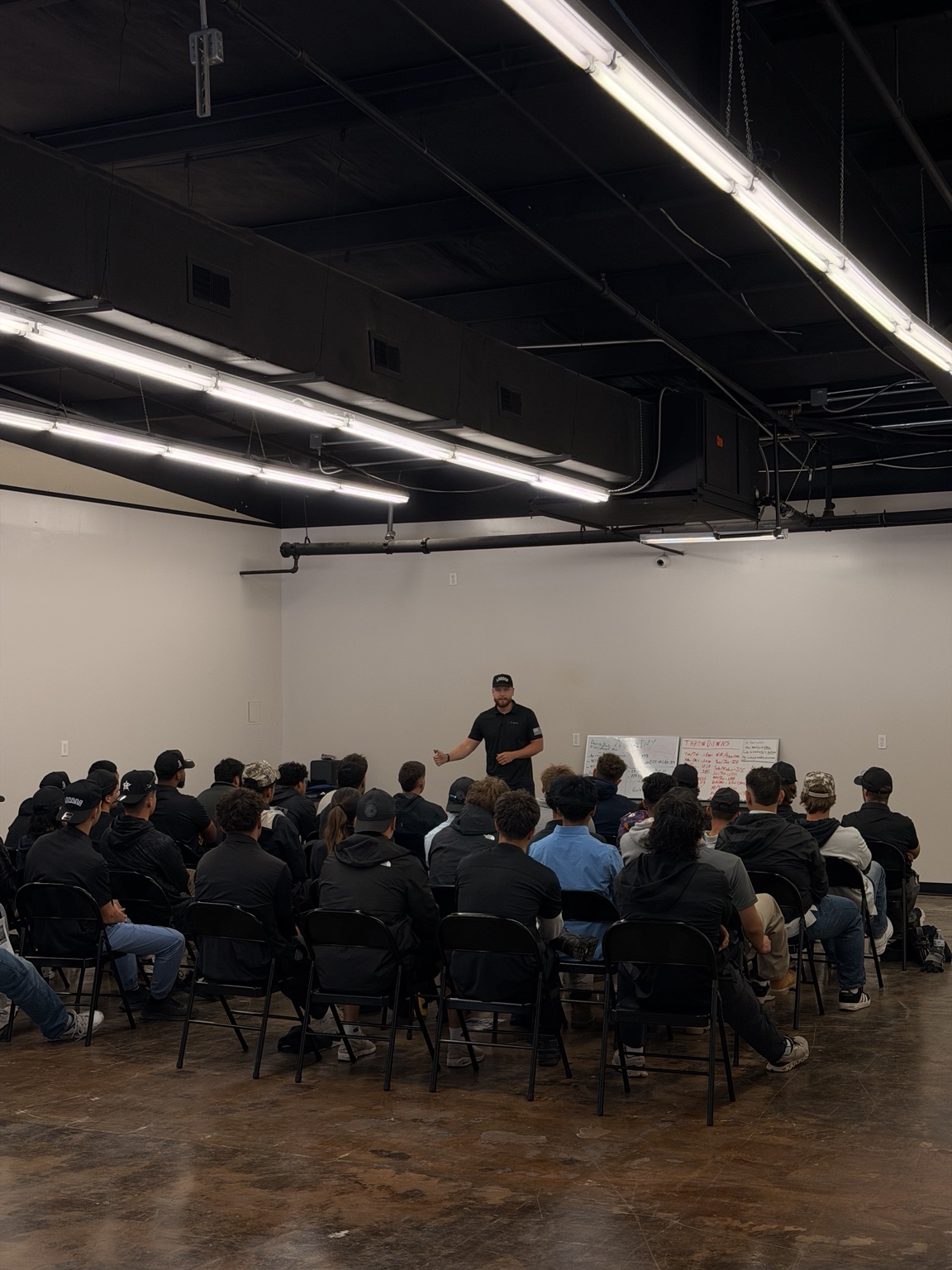 The Rally team seated together for hands-on sales training
